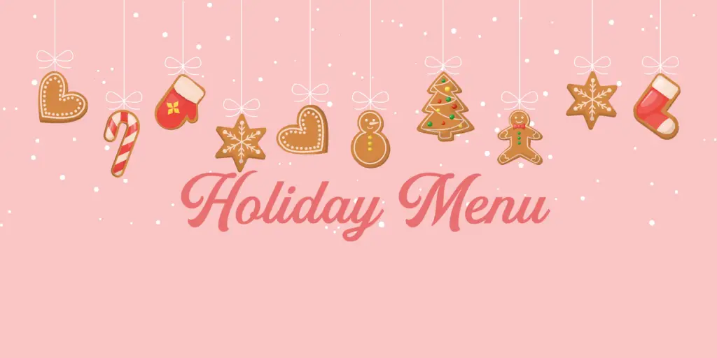 Holiday Menu